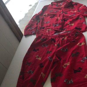 Red scotch terrier dog pjs